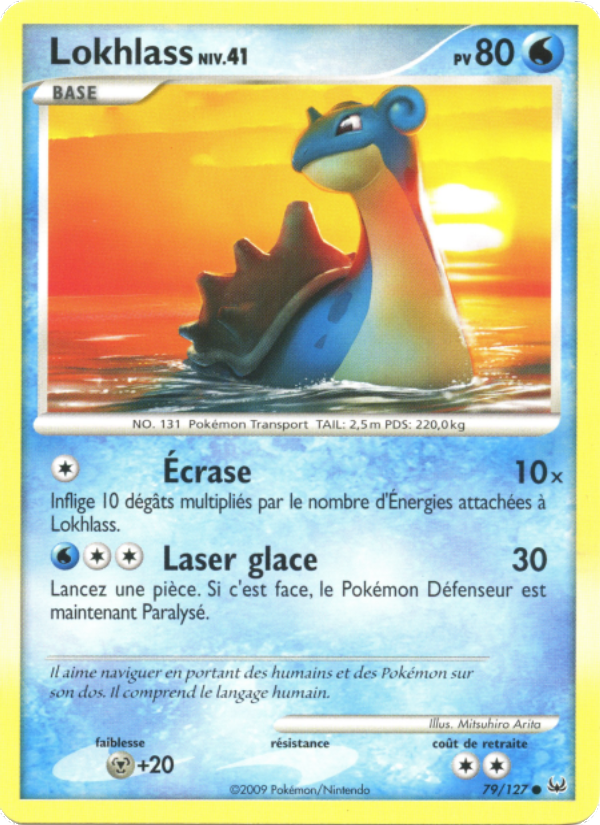 Lokhlass 79 — Platine (French Pokémon TCG card)