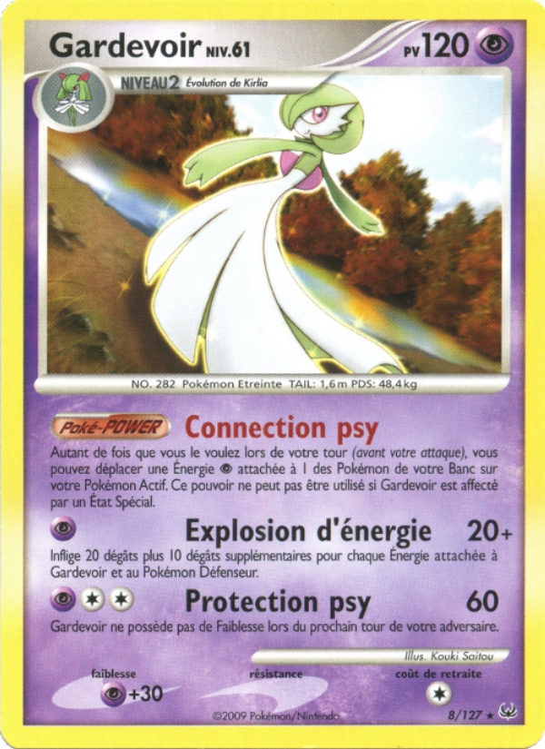 Gardevoir 8 — Platine (French Pokémon TCG card)