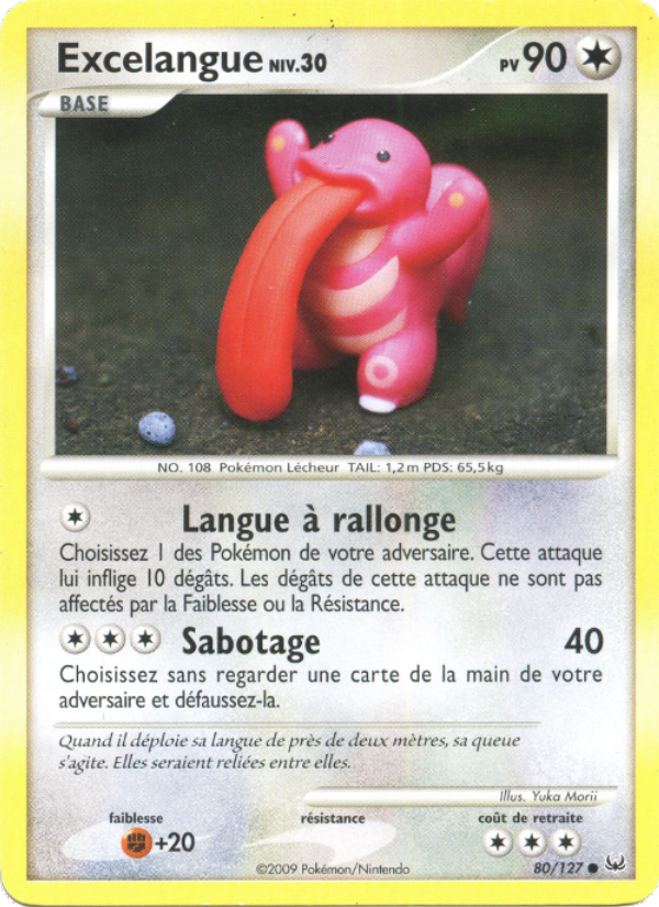 Excelangue 80 — Platine (French Pokémon TCG card)