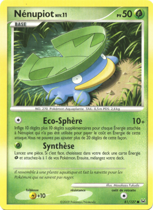 Nénupiot 81 — Platine (French Pokémon TCG card)