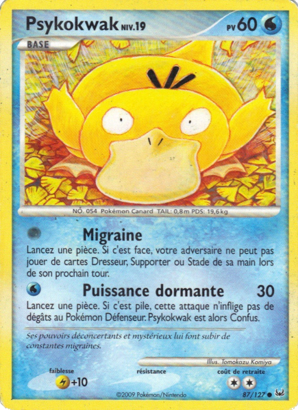 Psykokwak 87 — Platine (French Pokémon TCG card)