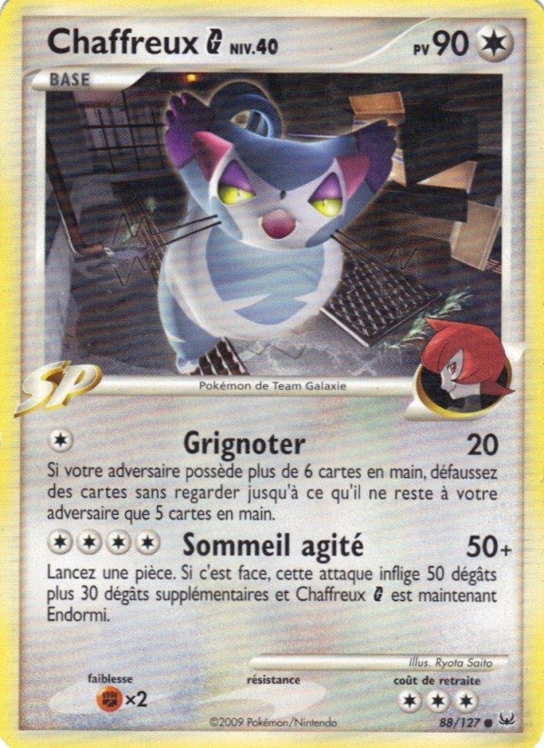 Chaffreux  88 — Platine (French Pokémon TCG card)