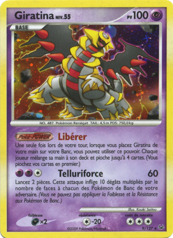 Giratina 9 — Platine (French Pokémon TCG card)