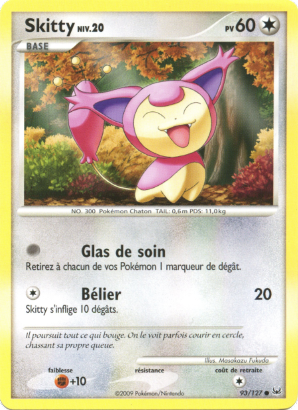 Skitty 93 — Platine (French Pokémon TCG card)