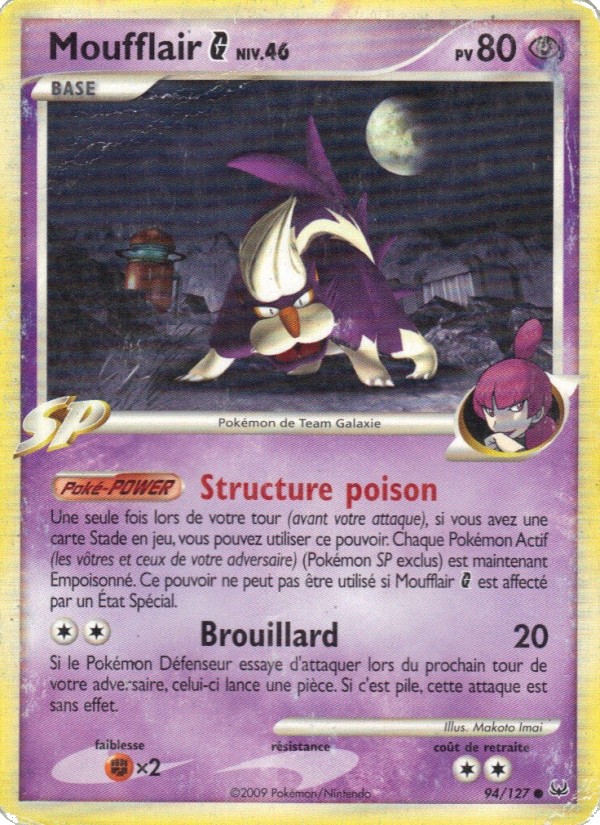 Moufflair  94 — Platine (French Pokémon TCG card)