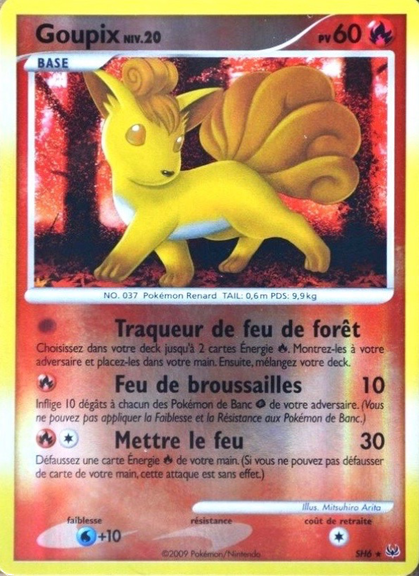 Goupix SH6 — Platine (French Pokémon TCG card)