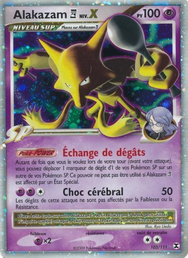 Alakazam  Niv. X 103 — Rivaux Émergeants (French Pokémon TCG card)