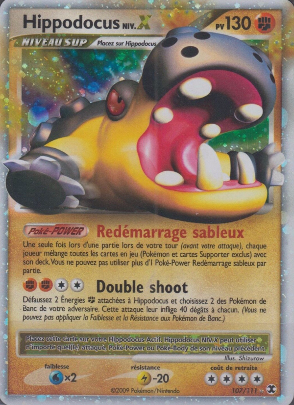 Hippodocus Niv. X 107 — Rivaux Émergeants (French Pokémon TCG card)
