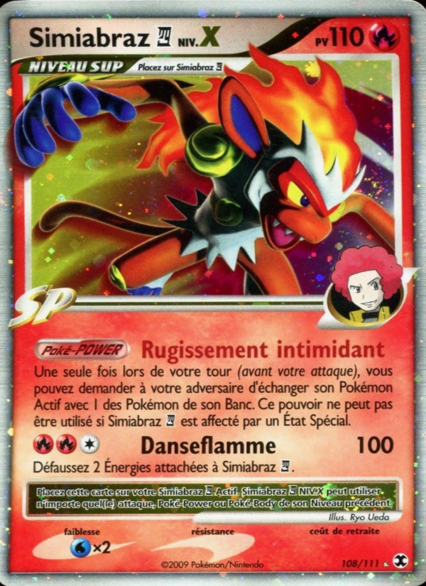 Simiabraz  Niv. X 108 — Rivaux Émergeants (French Pokémon TCG card)