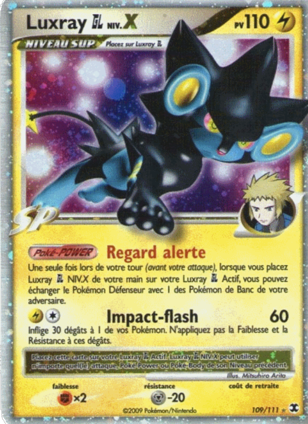 Luxray  Niv. X 109 — Rivaux Émergeants (French Pokémon TCG card)