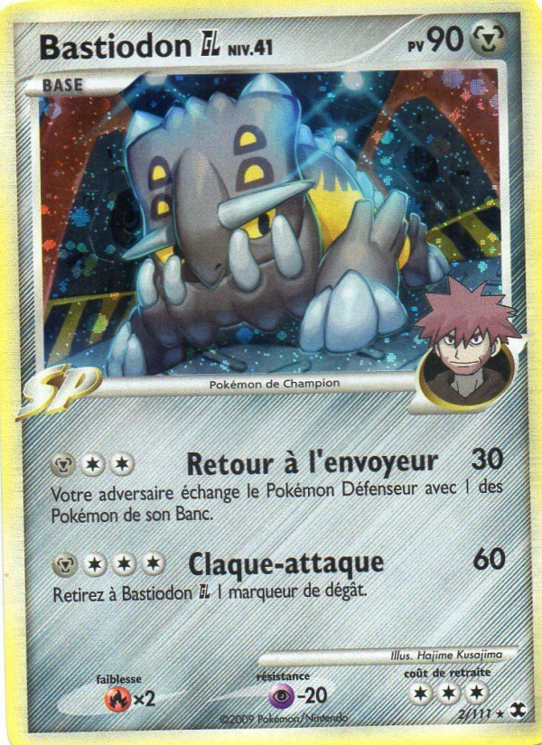 Bastiodon  Niv. 41 2 — Rivaux Émergeants (French Pokémon TCG card)