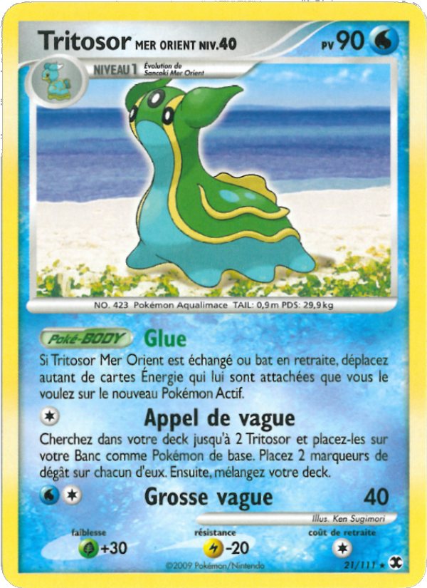 Tritosor Mer Orient Niv. 40 21 — Rivaux Émergeants (French Pokémon TCG card)
