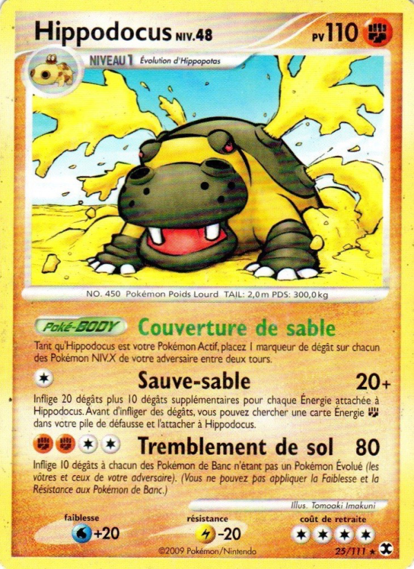 Hippodocus Niv. 48 25 — Rivaux Émergeants (French Pokémon TCG card)