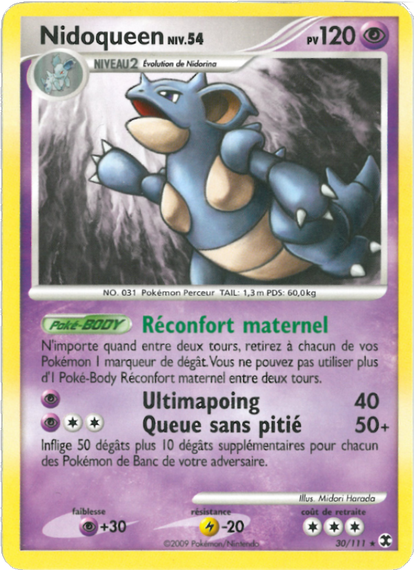 Nidoqueen Niv. 54 30 — Rivaux Émergeants (French Pokémon TCG card)