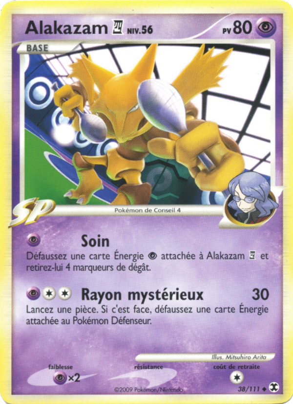 Alakazam  Niv. 56 38 — Rivaux Émergeants (French Pokémon TCG card)