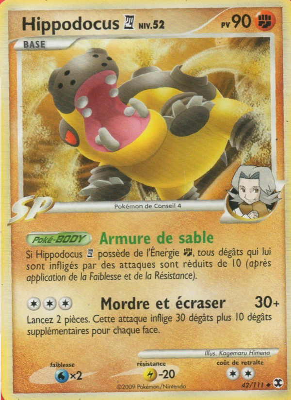 Hippodocus  Niv. 52 42 — Rivaux Émergeants (French Pokémon TCG card)