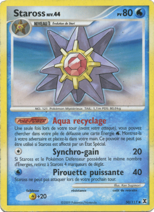 Staross Niv. 44 50 — Rivaux Émergeants (French Pokémon TCG card)