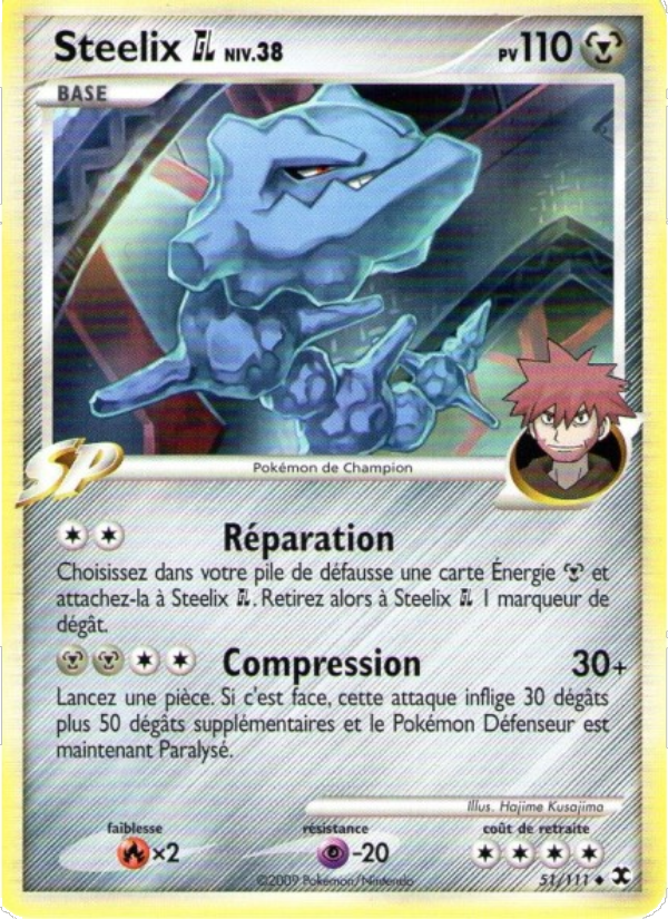 Steelix  Niv. 38 51 — Rivaux Émergeants (French Pokémon TCG card)