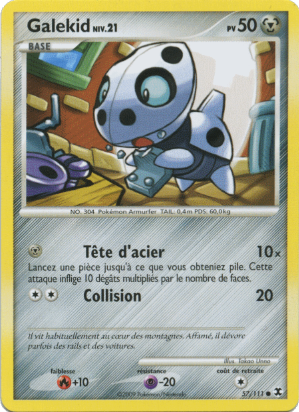 Galekid Niv. 21 57 — Rivaux Émergeants (French Pokémon TCG card)