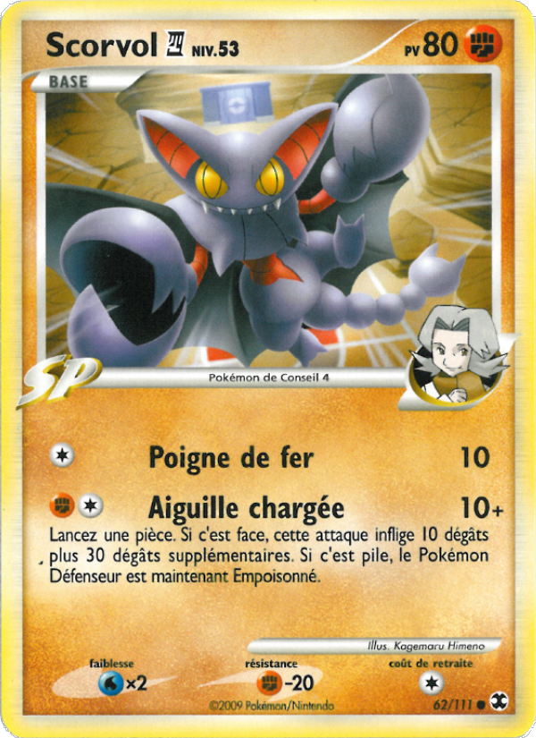 Scorvol  Niv. 53 62 — Rivaux Émergeants (French Pokémon TCG card)