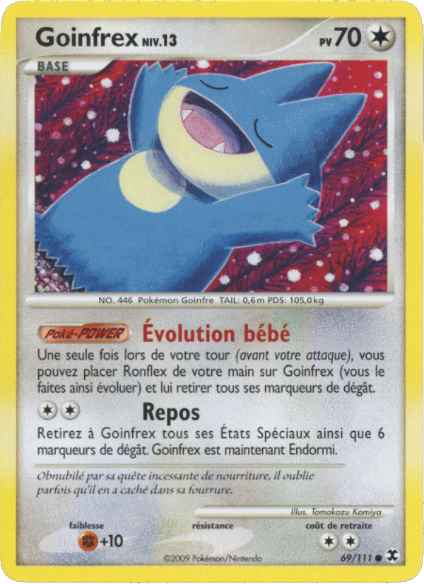Goinfrex Niv. 13 69 — Rivaux Émergeants (French Pokémon TCG card)