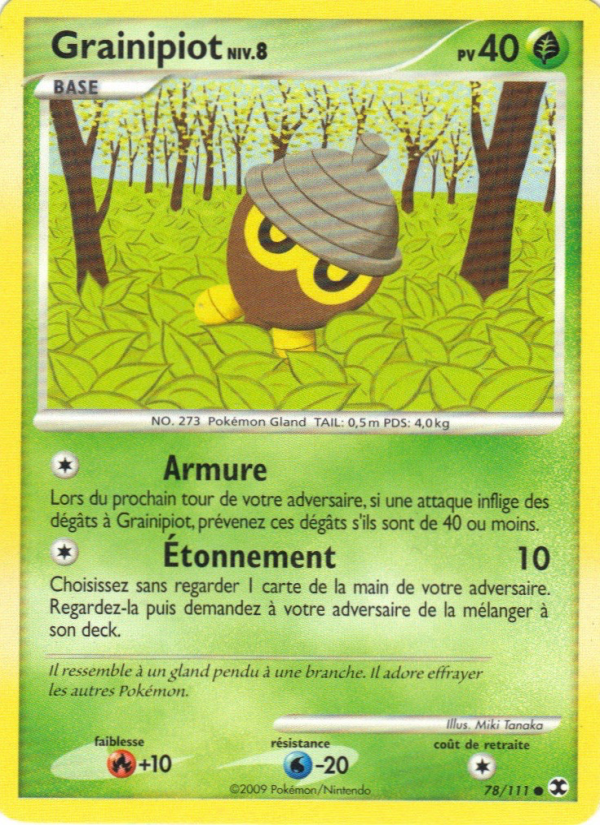 Grainipiot Niv. 8 78 — Rivaux Émergeants (French Pokémon TCG card)