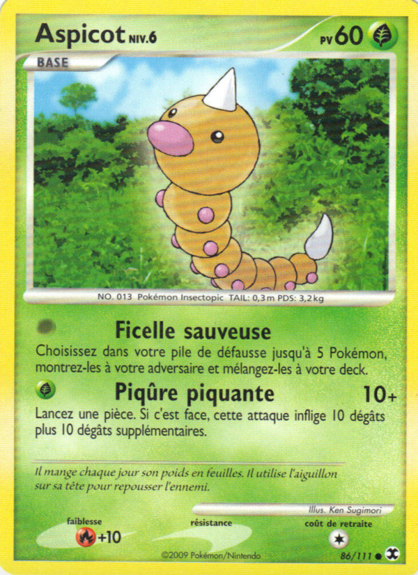 Aspicot Niv. 6 86 — Rivaux Émergeants (French Pokémon TCG card)