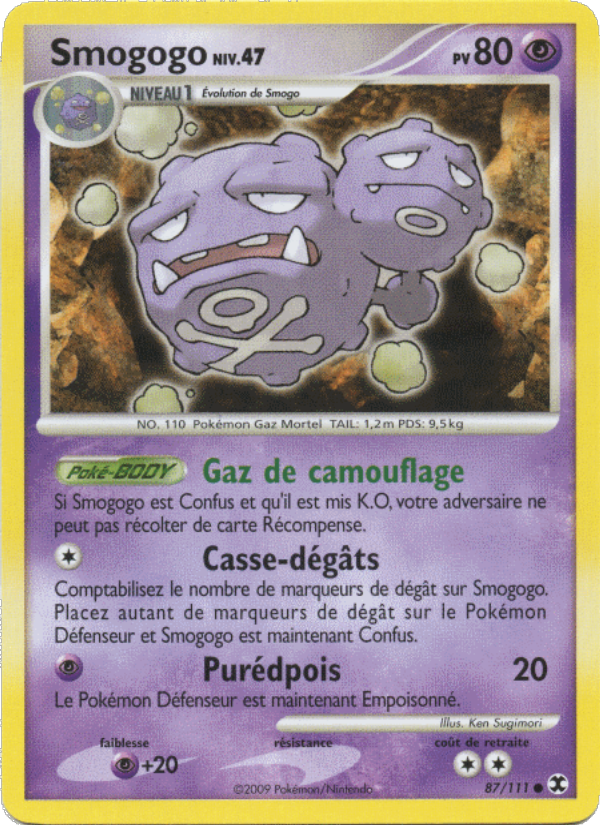 Smogogo Niv. 47 87 — Rivaux Émergeants (French Pokémon TCG card)