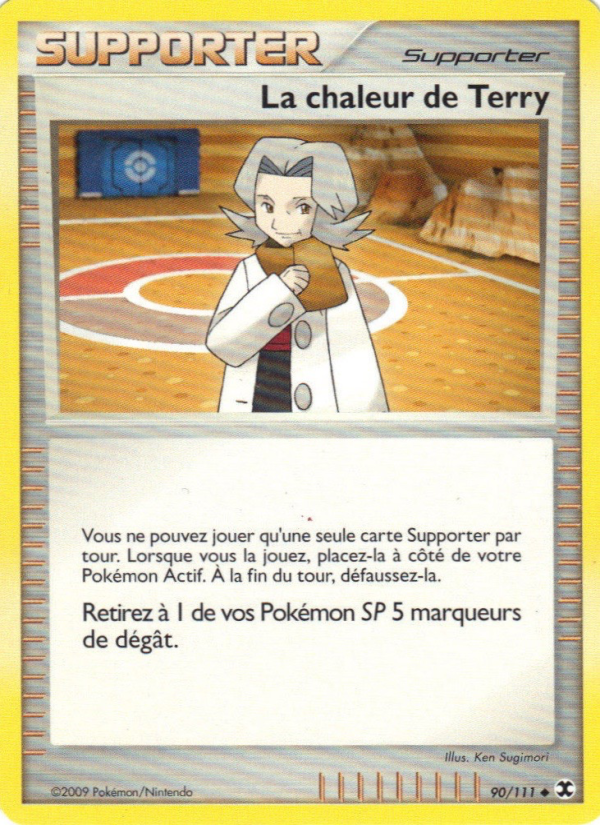 La chaleur de Terry 90 — Rivaux Émergeants (French Pokémon TCG card)