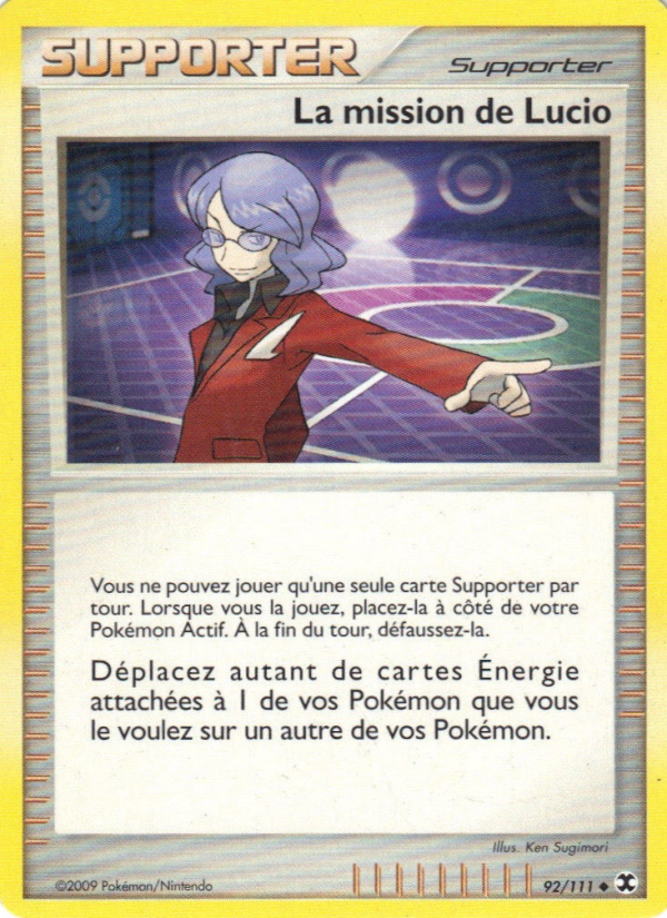 La mission de Lucio 92 — Rivaux Émergeants (French Pokémon TCG card)