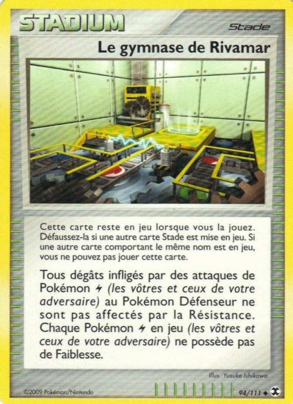 Le gymnase de Rivamar City 94 — Rivaux Émergeants (French Pokémon TCG card)