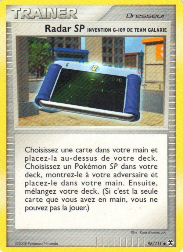Radar SP Invention G-109 de Team Galaxie 96 — Rivaux Émergeants (French Pokémon TCG card)