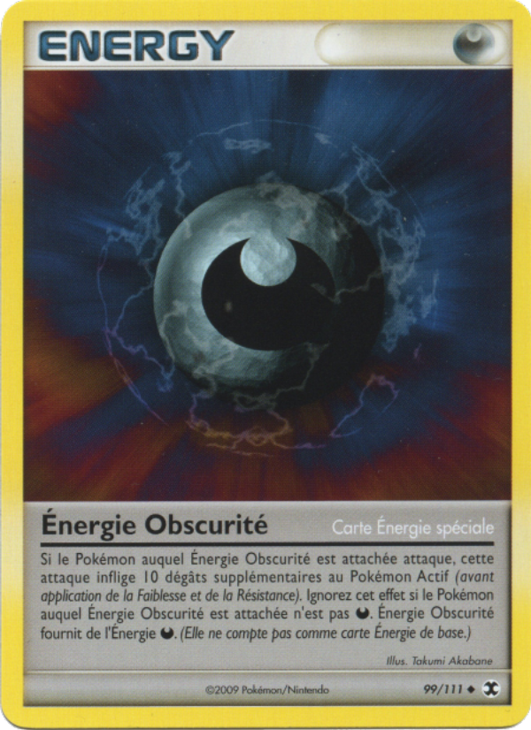 Énergie Obscurité 99 — Rivaux Émergeants (French Pokémon TCG card)