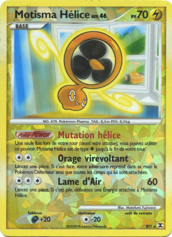 Motisma Hélice Niv. 46 RT1 — Rivaux Émergeants (French Pokémon TCG card)