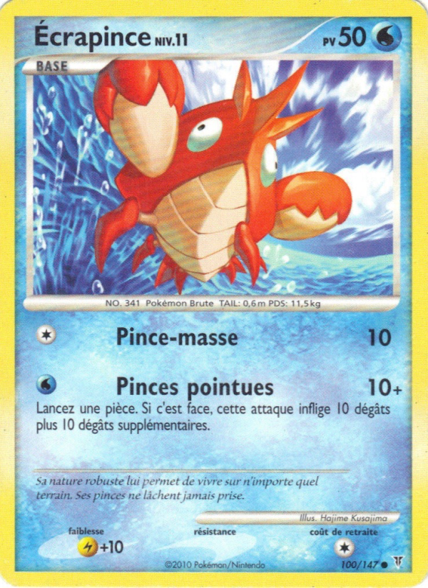 Écrapince 100 — Vainqueurs Suprêmes (French Pokémon TCG card)