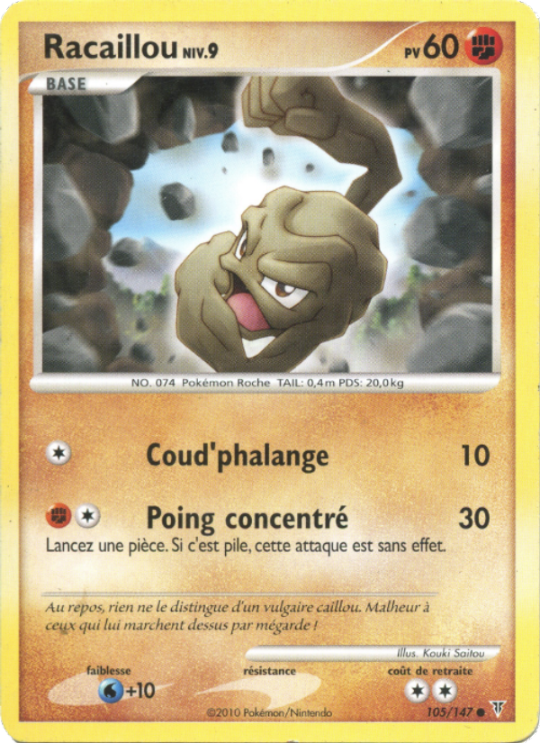 Racaillou 105 — Vainqueurs Suprêmes (French Pokémon TCG card)