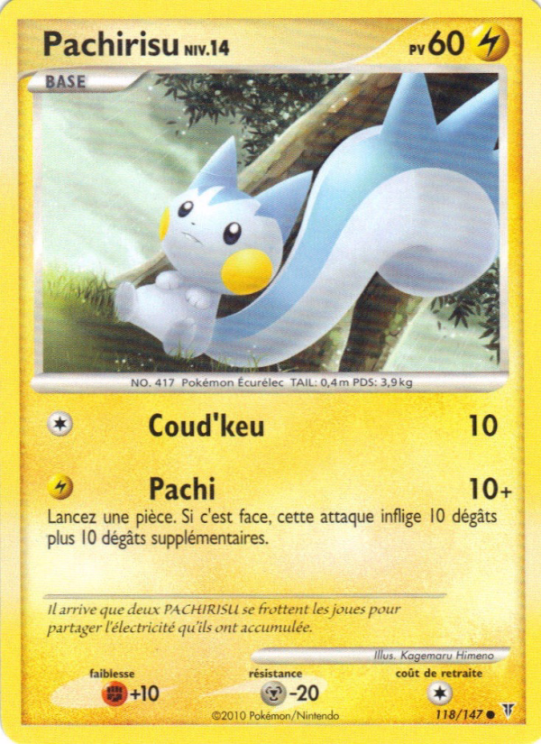 Pachirisu 118 — Vainqueurs Suprêmes (French Pokémon TCG card)