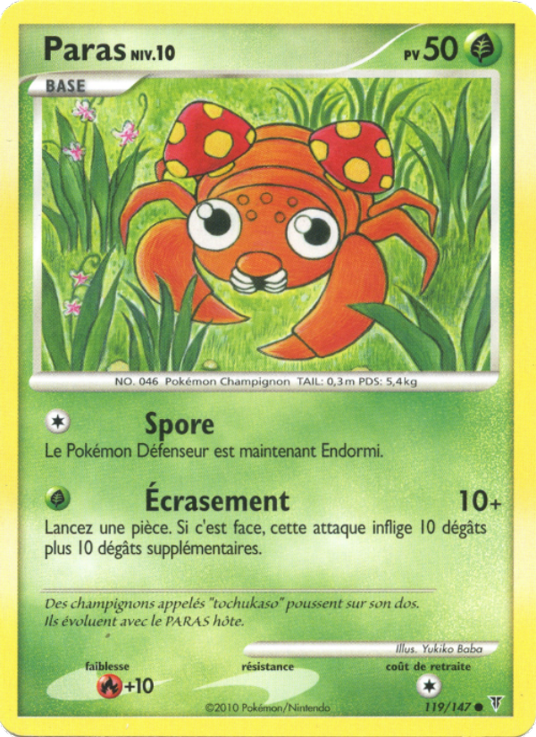 Paras 119 — Vainqueurs Suprêmes (French Pokémon TCG card)