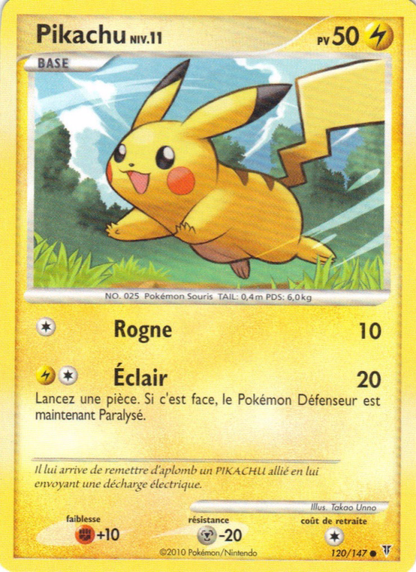 Pikachu 120 — Vainqueurs Suprêmes (French Pokémon TCG card)
