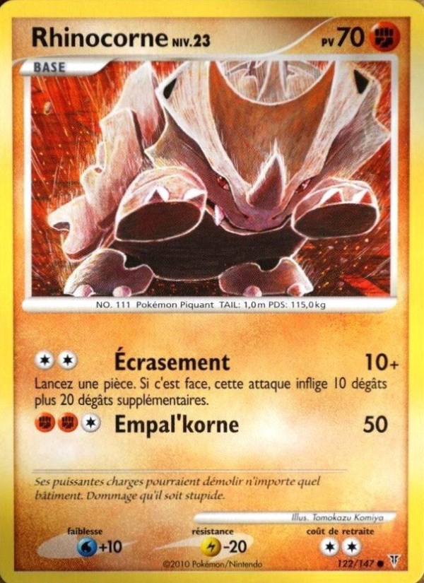 Rhinocorne 122 — Vainqueurs Suprêmes (French Pokémon TCG card)