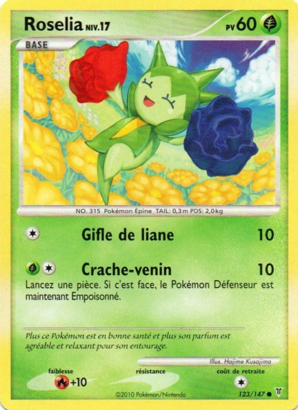 Roselia 123 — Vainqueurs Suprêmes (French Pokémon TCG card)