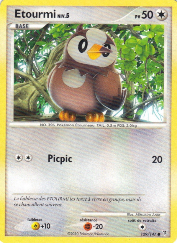Etourmi 129 — Vainqueurs Suprêmes (French Pokémon TCG card)