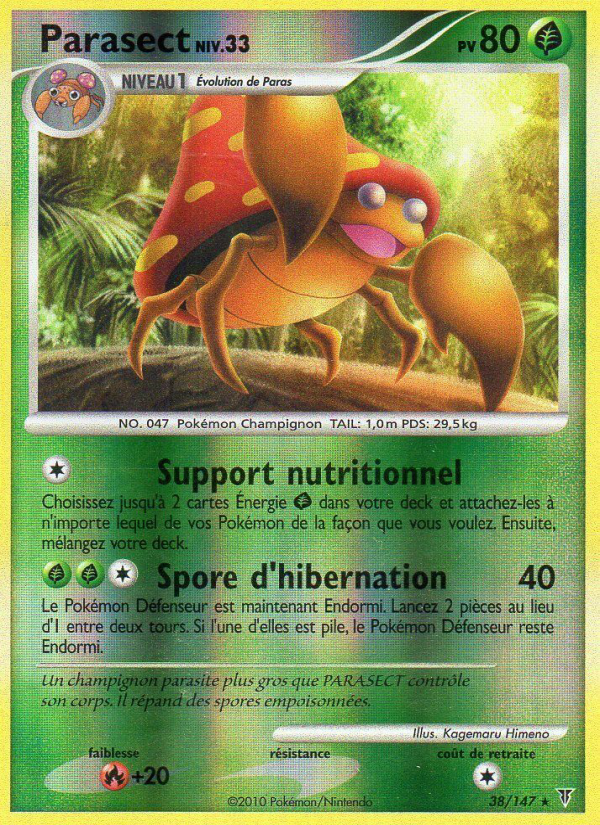 Parasect 38 — Vainqueurs Suprêmes (French Pokémon TCG card)