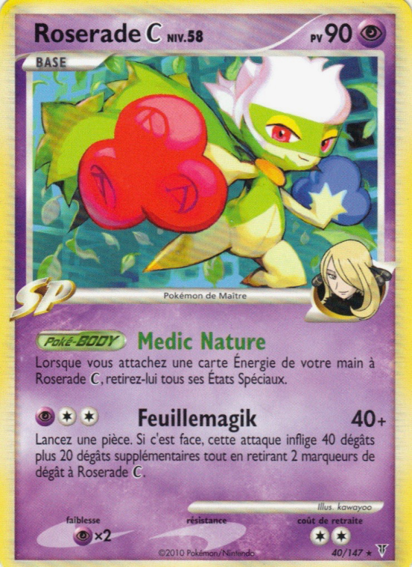 Roserade  40 — Vainqueurs Suprêmes (French Pokémon TCG card)