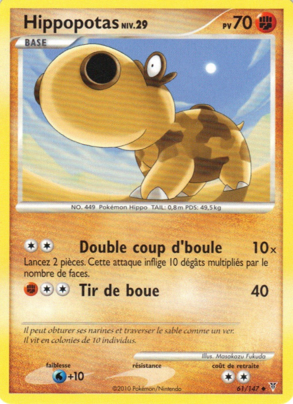 Hippopotas 61 — Vainqueurs Suprêmes (French Pokémon TCG card)