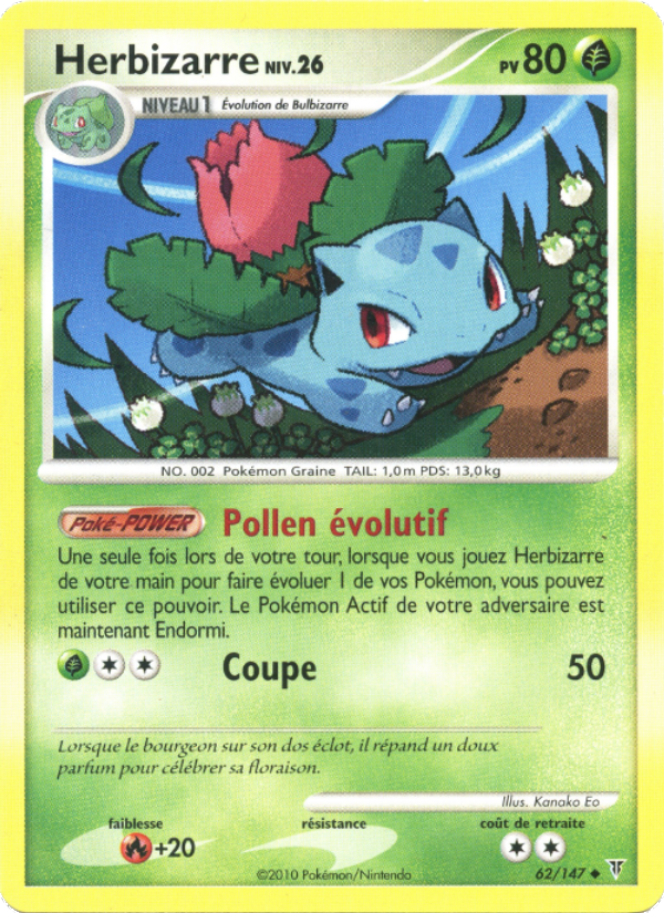 Herbizarre 62 — Vainqueurs Suprêmes (French Pokémon TCG card)
