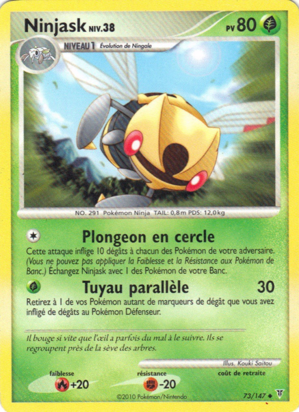 Ninjask 73 — Vainqueurs Suprêmes (French Pokémon TCG card)