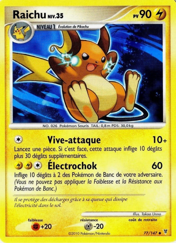 Raichu 77 — Vainqueurs Suprêmes (French Pokémon TCG card)