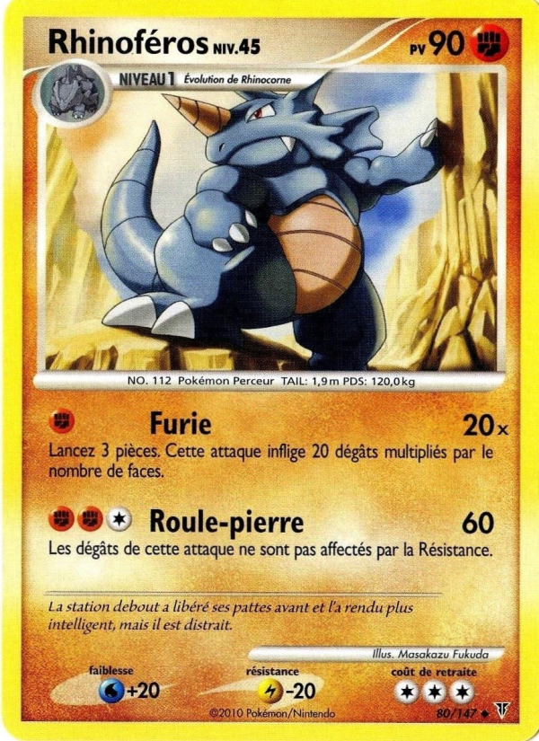 Rhinoféros 80 — Vainqueurs Suprêmes (French Pokémon TCG card)