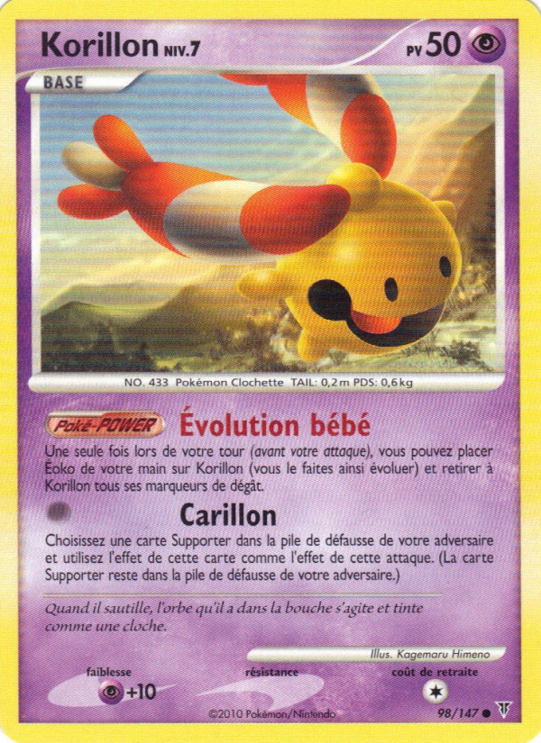 Korillon 98 — Vainqueurs Suprêmes (French Pokémon TCG card)